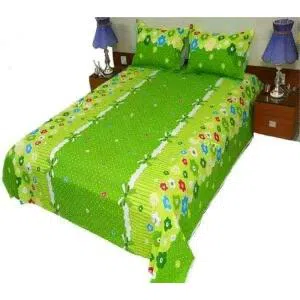 Cotton Double Bed Sheet With Two Pillow Cover