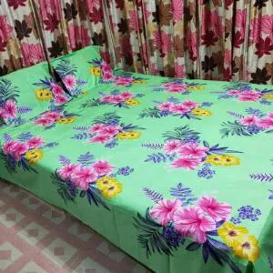 Cotton Double Beet Sheet With Two Pillow Cover 7.5-8 Feet