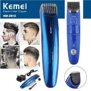 kemei-km-2013-rechargeable-beard-and-hair-clipper-blue-for-men