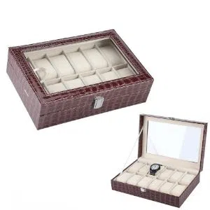 Artificial Leather Watch Box