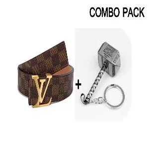 louis-vuitton-damier-ebene-belt-copy-thor-metal-key-chain-combo