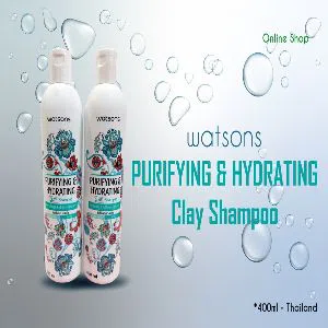 Watsons Purifying & Hydrating Clay Shampoo - 400ml (Malaysia)