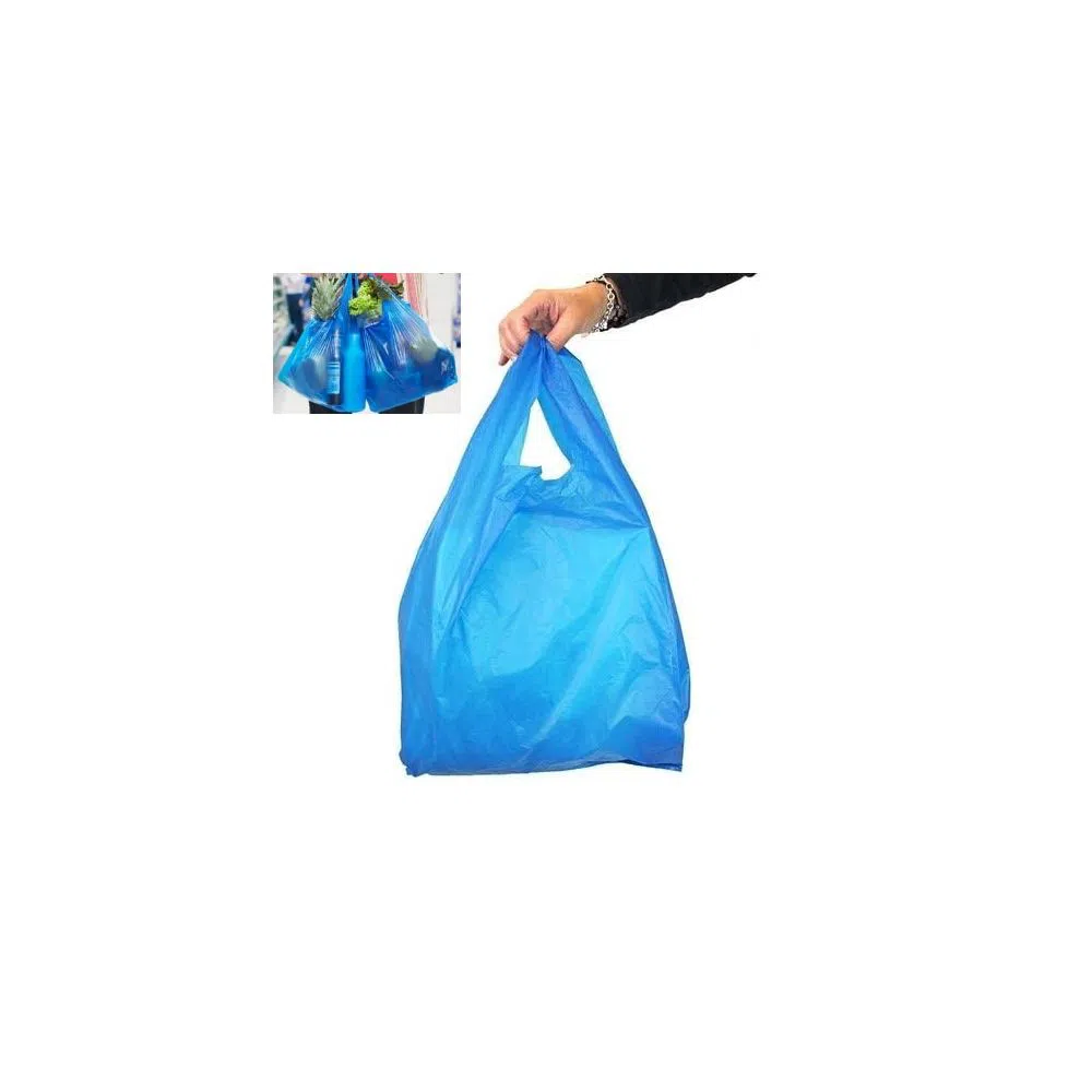 Handle polyethene bag | 11/14 inch - 50pcs