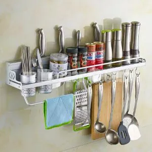 Aluminum Kitchen Rack of Wall Shelf
