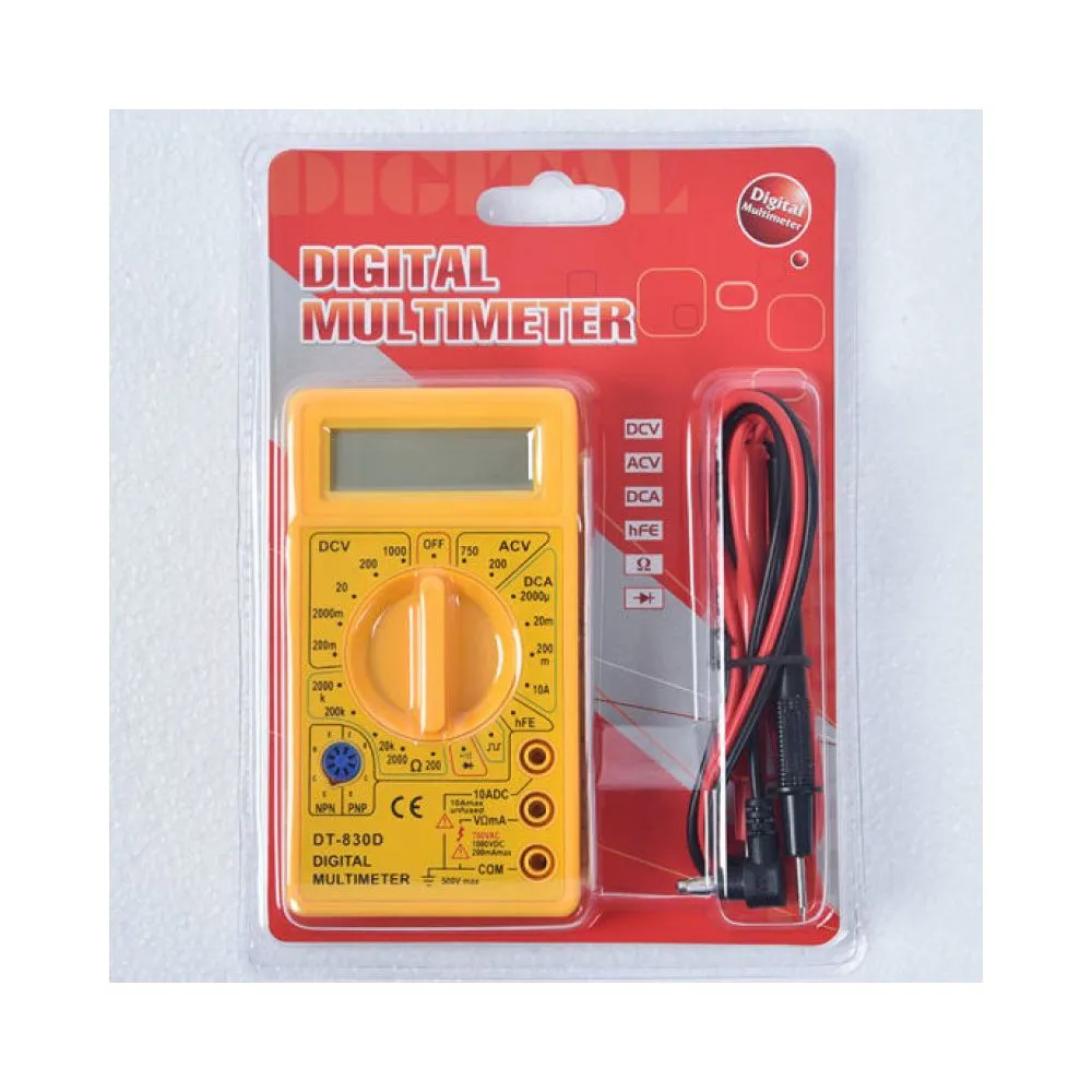 DT830 is a Digital Multimeter - Yellow