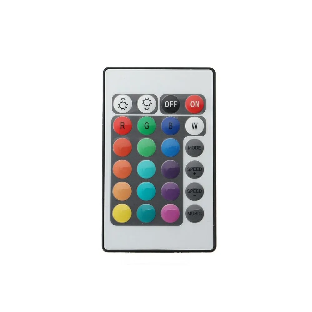  24 KEYS REMOTE CONTROL MUSIC ACTIVATED CONTROLLER FOR RGB LED STRIP LIGHT DC5-12V