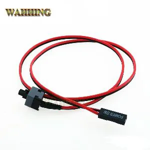 PC Casing Power Push Button Cable ATX Computer On/Off 20 51cm Switch Wire