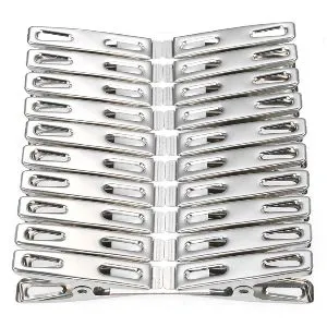 Stainless Steel Cloth Drying Clip-Silver 20 Pieces Set