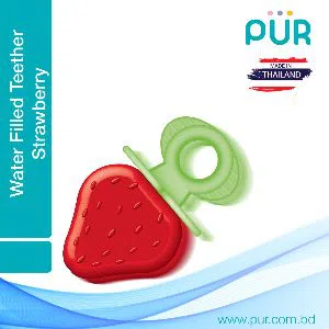 Pur Water Filled Teether Fruit Shaped (Strawberry) - (8007) - M