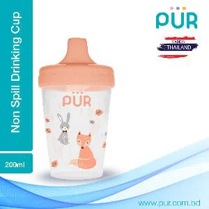Pur Spill Proof Drinking Cup (Orange) 200ml. - (5903)