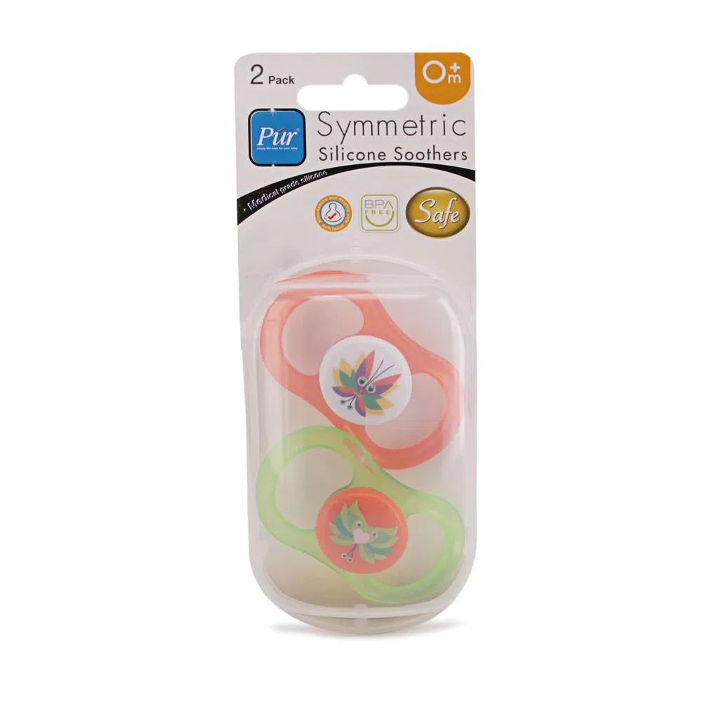 PUR Silicone Soothers (2pc) - (4034) - 0m
