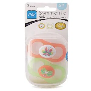 PUR Silicone Soothers (2pcs Pack) - (4035) - 6m 