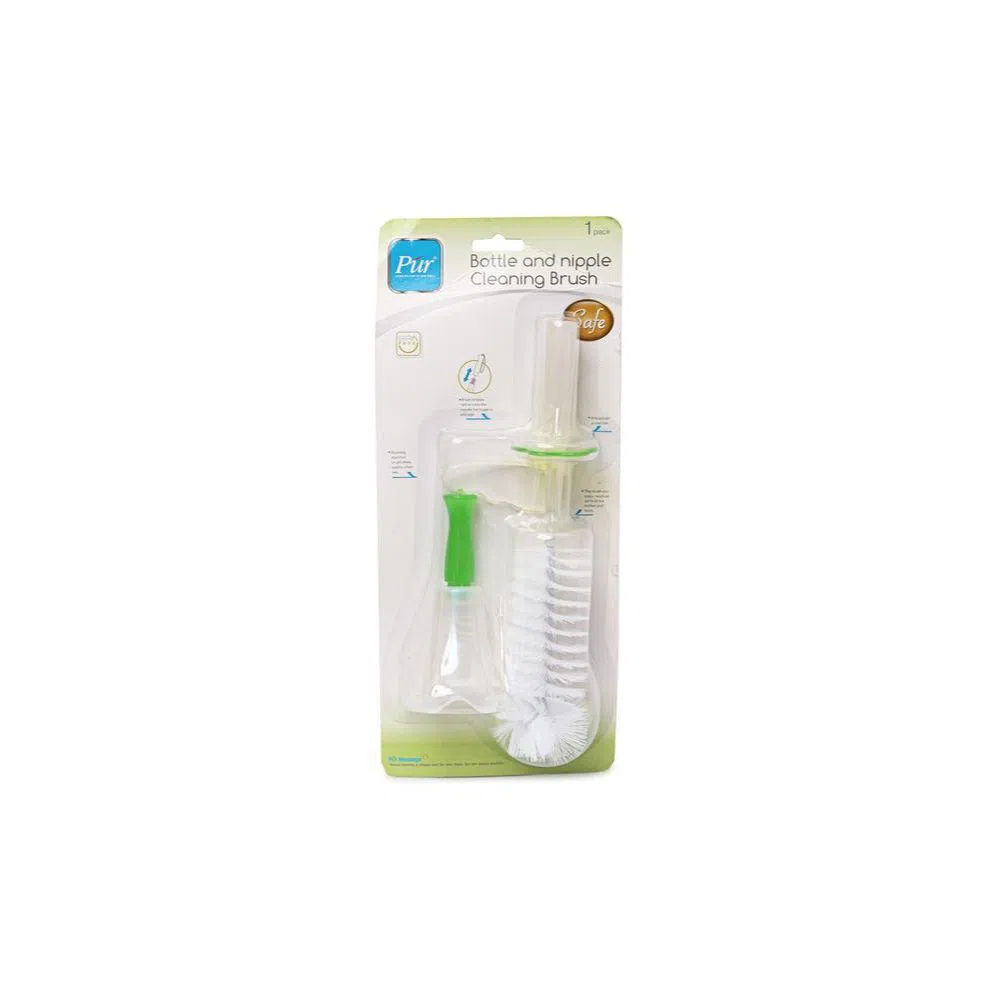 PUR Bottle & Nipple Cleaning Brush (Green) - (6101) - M
