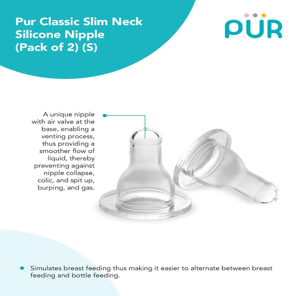 PUR Silicone Classic Nipple (Medium)  (3206)