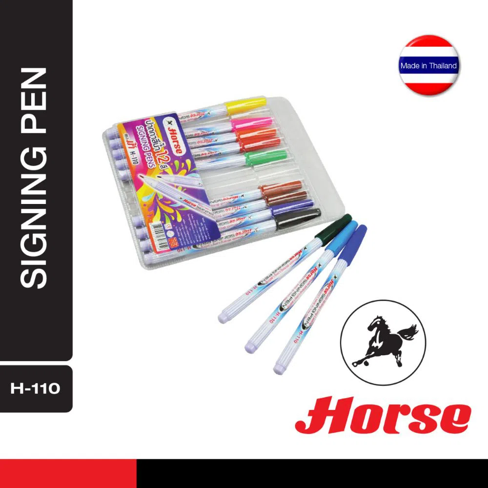 Horse Signing Pen (12 Colors) Horse H-110