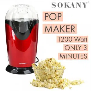 SOKANY RH-288 1200W Electrical Pop Corn Maker Pop Corn Machine