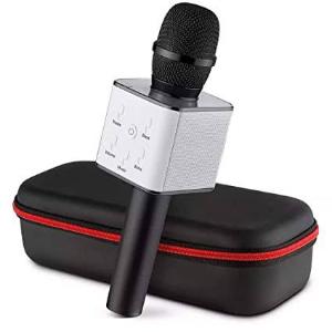 Q7 Bluetooth microphone কারাওকে স্পিকার black
