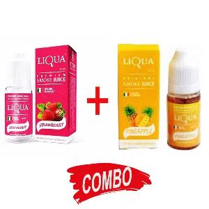 Strawberry and pineapple flavor e-liquid combo offer