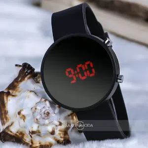Round digital watch