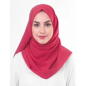 Chiffon georgette hijab - Red