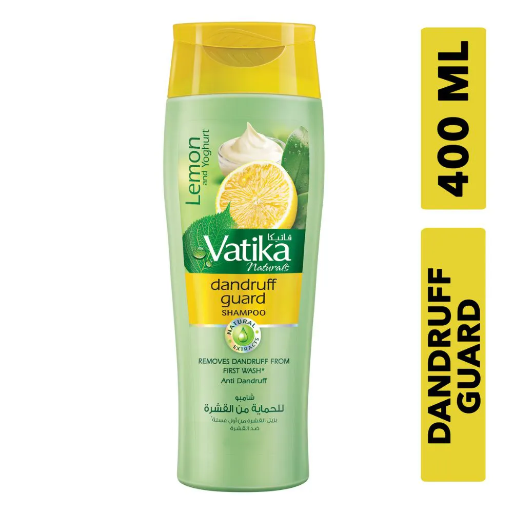 Dabur Vatika Lemon And Yoghurt Dandruff Guard Shampoo 400ml (Made in Dubai)