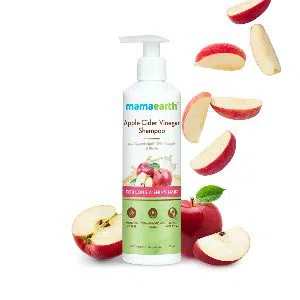 Mama Earth Apple Cider Vinegar Shampoo with Organic Apple Cider Vinegar & Biotin for Long & Shiny Hair - 250ml - Made in india
