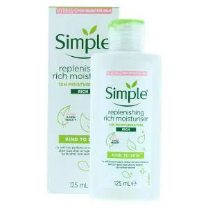 Simple Kind To Skin Replenishing Rich Moisturiser-125ml (Made in UK)