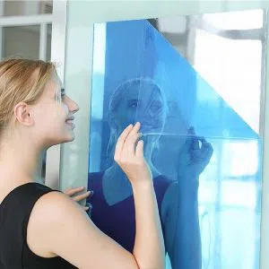 Mirror Wall Stickers Silver Reflective Solar Film Mirror Sticker Rectangle Self Adhesive Home Room Decor Stick On Wall