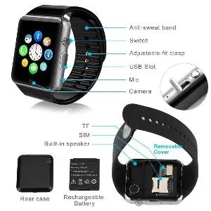 SIM SD Card Supported Smart Watch