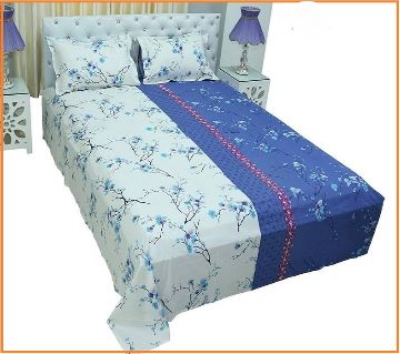 Classic Cotton King Size Bed Sheet Set | NB-04