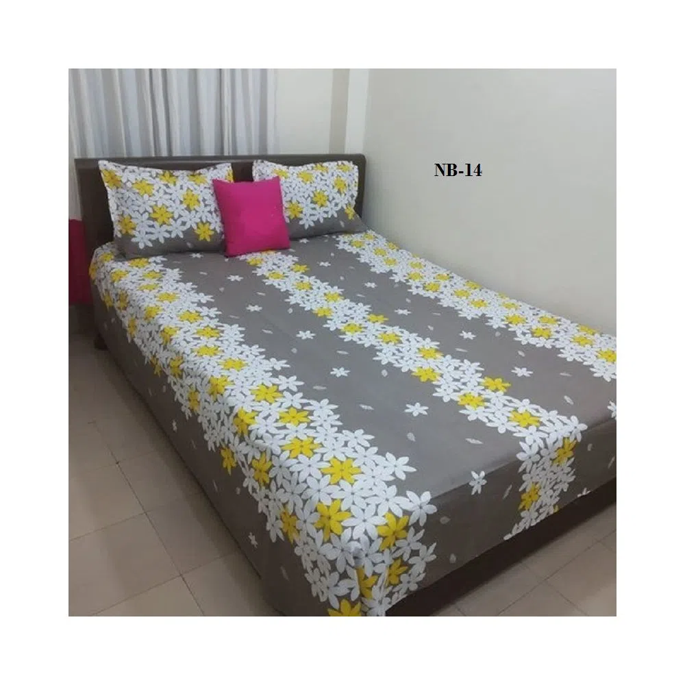 Classic Cotton King Size Bed Sheet Set | NB-14
