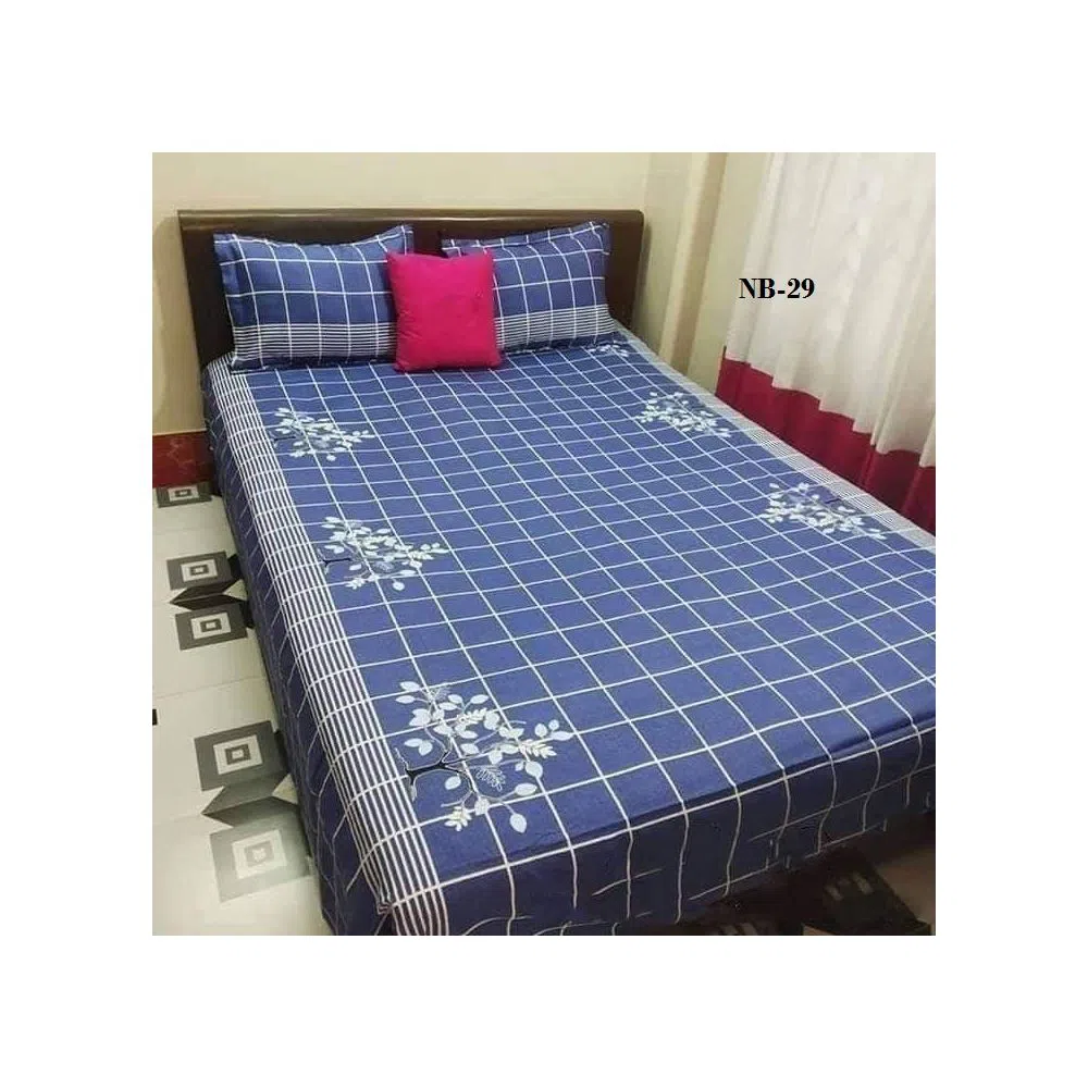 Classic Cotton King Size Bed Sheet Set | NB-29