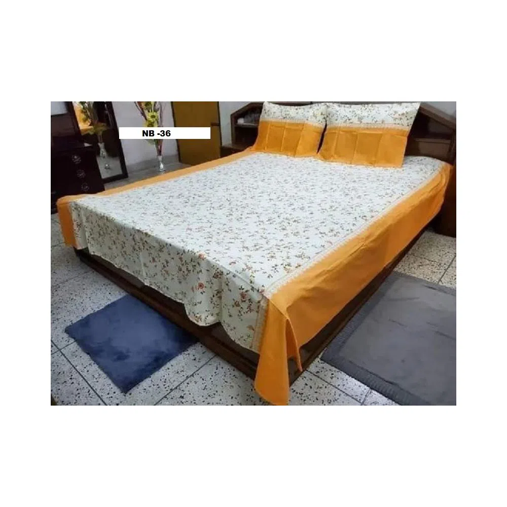 Classic Cotton King Size Bed Sheet Set | NB-36