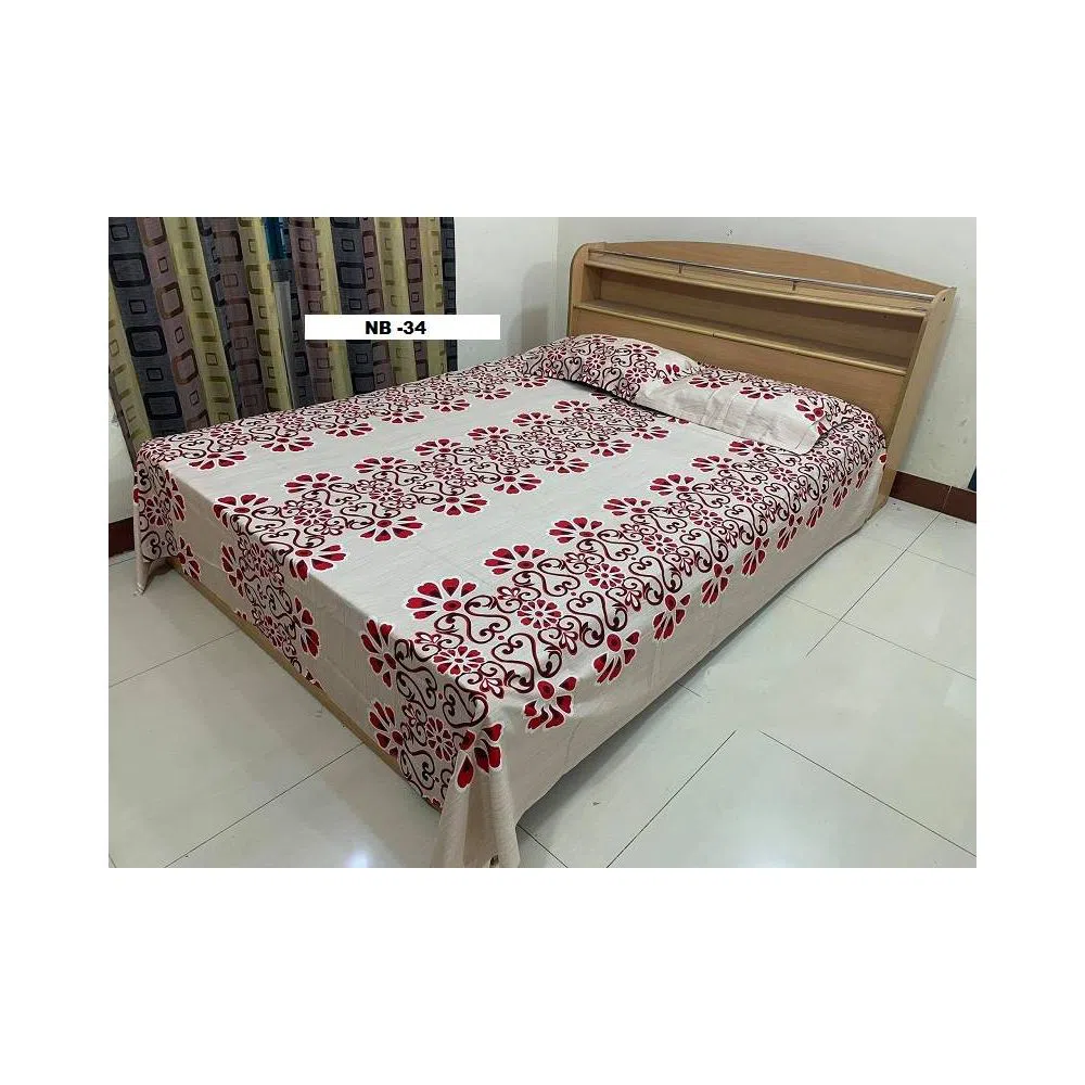 Classic Cotton King Size Bed Sheet Set | NB-34