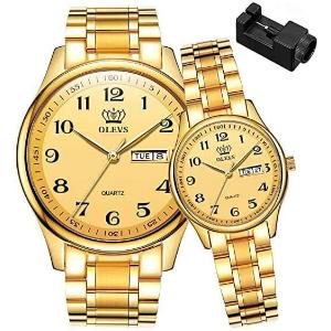Couple quartz wristwatch casual style with double calendar lovers watch কাপল ওয়াচ 