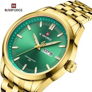 NAVIFORCE NF9203 Mens Casual Stainless Steel Luminous Quartz Watch