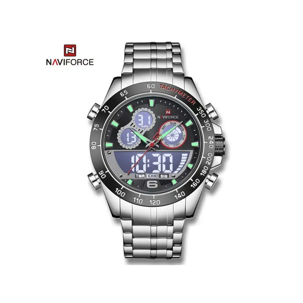NAVIFORCE NF9188 Silver Stainless Steel Wrist Watch