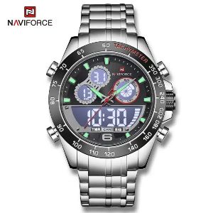 NAVIFORCE NF9188 Silver Stainless Steel Wrist Watch