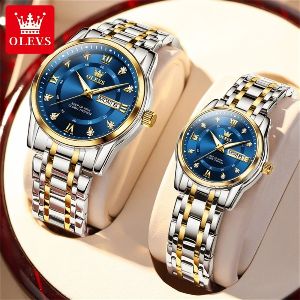 OLEVS 5513 Couple Watch Stainless Steel