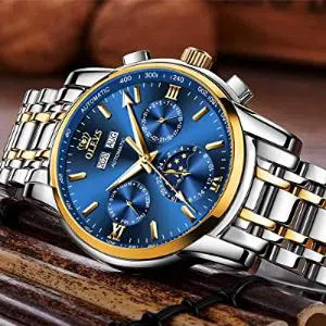 OLEVS 6607 Fashion Mens Mechanical Automatic Watches Top Brand Luxury Watch Men Casual Steel Waterproof Watches