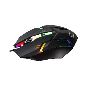 1200 DPI M6 7 Color LED Light Gaming Mouse - Black - with Optical Tracing System
