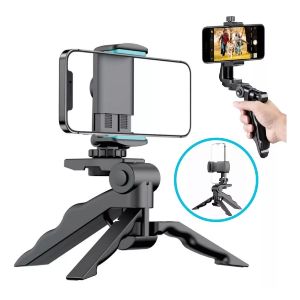 Mini Flexible Phone and Live Set for Professional Photo Video Camera Handheld Stabilizer Hand Grip Vlogging Tripod With 360 rotatable phone holder