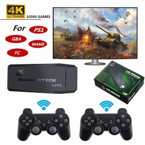 Video Game Stick Lite 4K Console 64G Built-in 10000 Games Retro Handheld TV Game Console Wireless Controller For GBA Kid Game