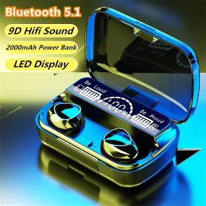 M10 Wireless Bluetooth 5.0 Earphones 2000mAh