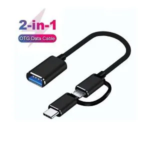 2in1 OTG USB Cable Adapter Micro USB Type C