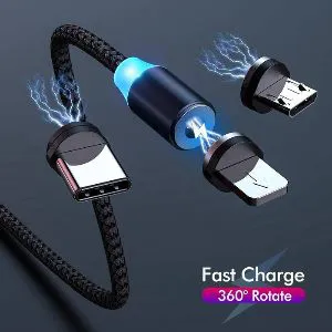 3A Magnet Fast Charging Micro USB Cable Type C 
