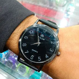 black-analog-watch