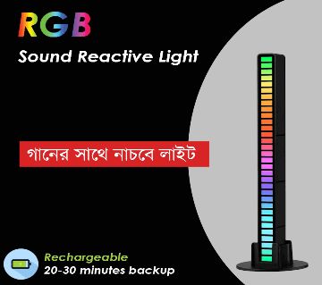  RGB লাইট বার RO-9 Sound Reactive LED Spectrum Equalizer Dancing RGB Sound Bar Music Light for Gaming PC or Home Decoration