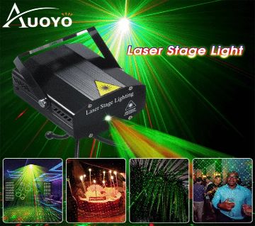 Auoyo লেজার স্টেজ লাইট Party Project or Lights DJ Di sco Sound Activated Strobe Lights RGB Led Laser Project or For Birthday Wedding K TV B ar Conce