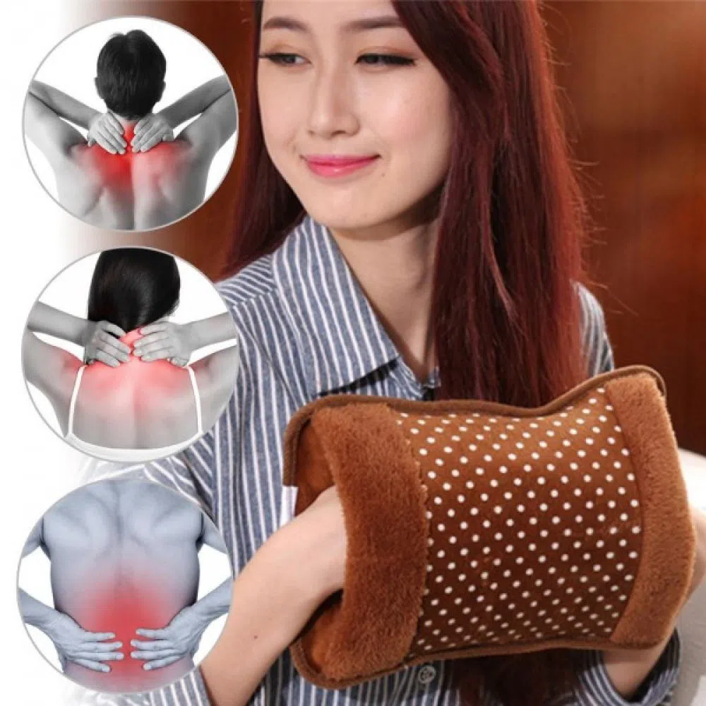 Electric Hot Water Bag pain remover- brown